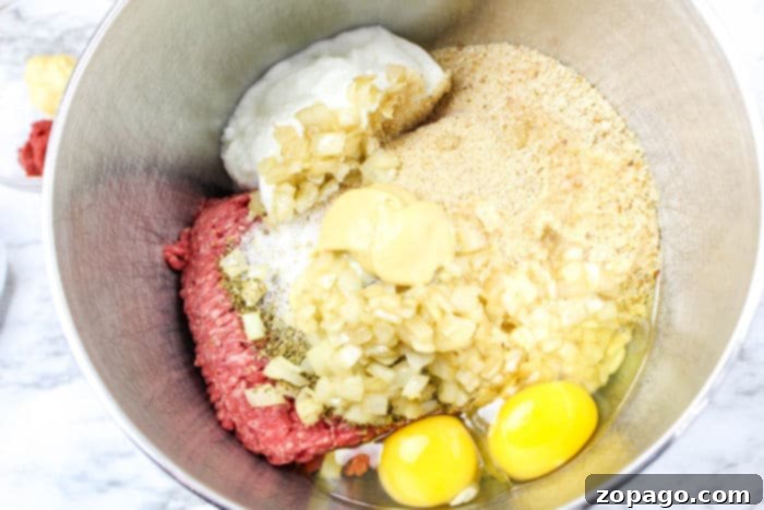 Lipton Onion Soup Meatloaf 4 All the essential ingredients for a homemade Lipton Onion Soup Meatloaf.
