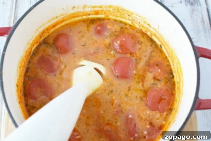 Homemade Tomato Bisque: A Velvety Smooth Recipe for All Ages A bowl of creamy, homemade tomato bisque, perfectly blended and ready to enjoy.