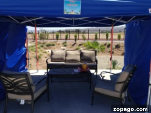 DropZone Water Park Perris What You Need To Know 12 Luxurious cabanas with comfortable outdoor furniture at DropZone Waterpark in Perris, offering shaded seating for families to relax and enjoy their day in privacy.