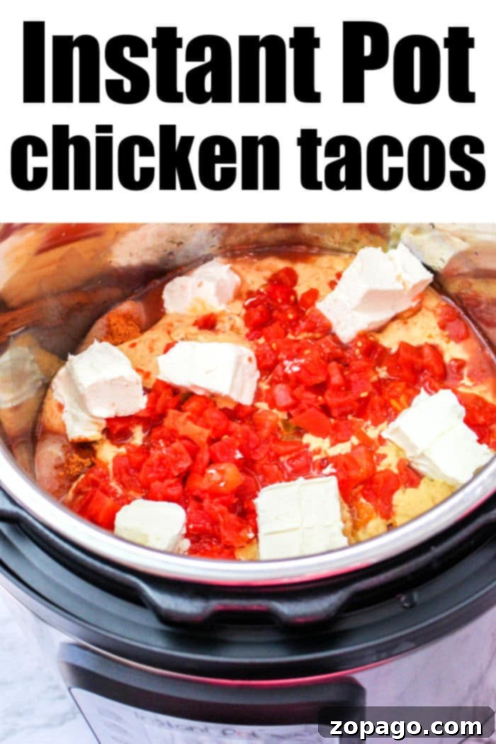 Instant Pot Shredded Chicken Tacos 4 Pressure Cooker Chicken Tacos