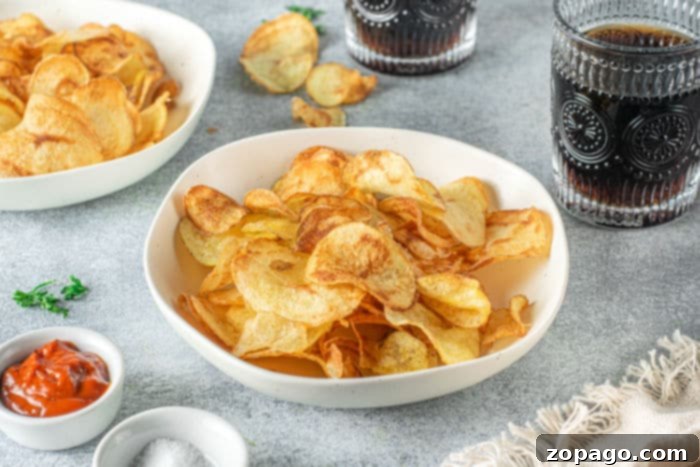 Rustic Russet Crisps 8 Crispy Russet Potato Chips for Snacking