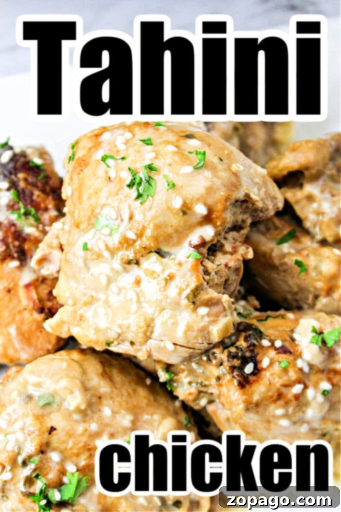 Creamy Instant Pot Tahini Chicken 8 Tahini Chicken