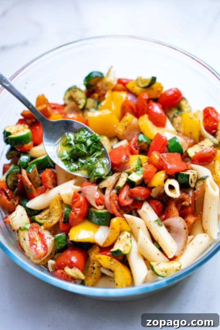 Colorful Garden Pasta Salad 4 Vegetable Pasta Salad