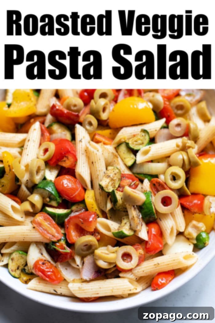 Colorful Garden Pasta Salad 5 pasta salad with roasted vegetables