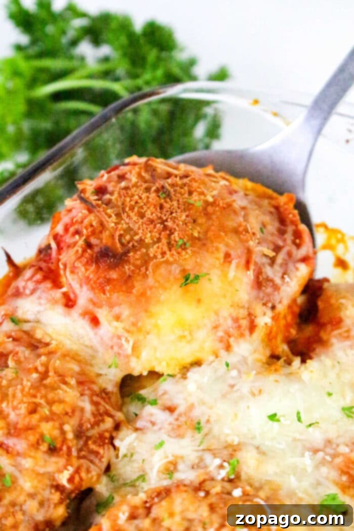 Cheesy Ravioli Casserole with Eggplant Parmesan