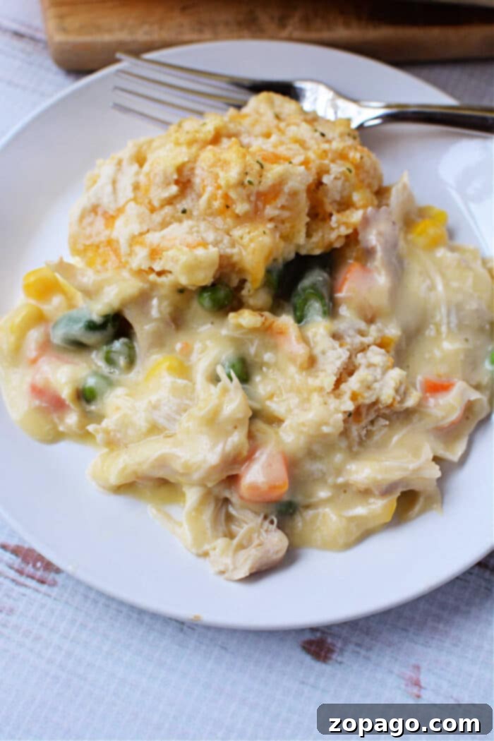 Chicken Pot Pie Topped with Cheddar Bay Biscuits 6 Slice of Chicken Pot Pie with Red Lobster Biscuit Topping