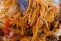 Cheesy Baked Spaghetti Meatball Bake