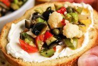 Authentic Muffuletta Olive Salad Recipe for Sandwichs & Platters
