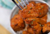 Crispy Teriyaki Salmon Bites with Sesame and Scallions